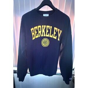 Men’s UC Berkeley Blue Champion Crewneck Sweatshirt Size X-Small
